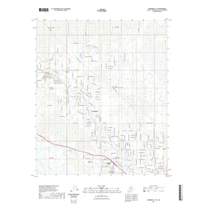 2021 Map of Fairbanks D-1 SW, 2021 Print