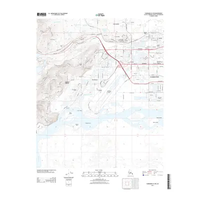 2013 Map of Fairbanks D-2 SW, 2013 Print