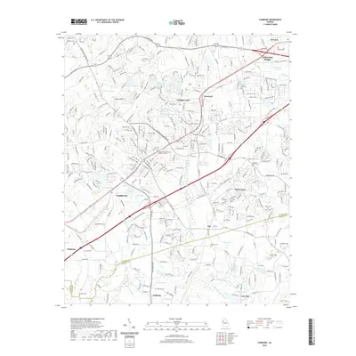 2020 Map of Fairburn, 2020 Print