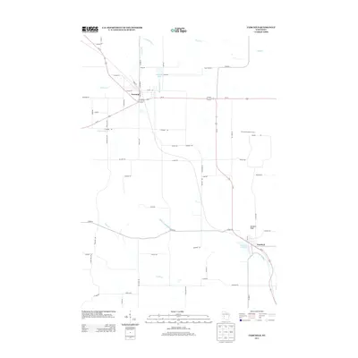 2013 Map of Fairchild, 2013 Print