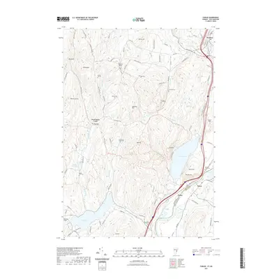 2021 Map of Fairlee, 2021 Print
