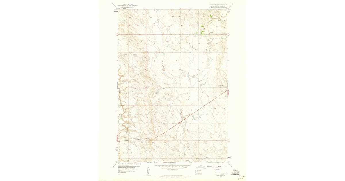 1959 Map of Fairpoint SE, Meade County, SD — High-Res | Pastmaps