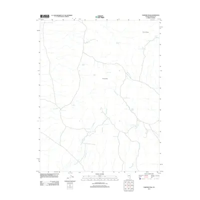 2012 Map of Fairview Peak, 2012 Print