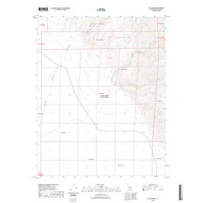 2018 Map of Fall Canyon, 2018 Print