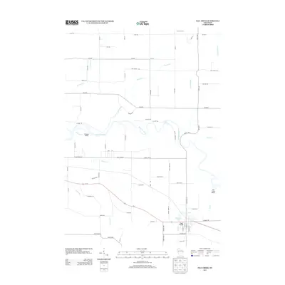 2013 Map of Fall Creek, 2013 Print