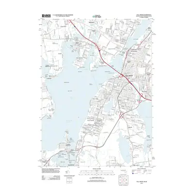 2012 Map of Fall River, 2012 Print