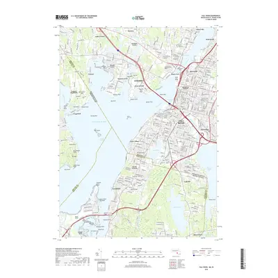 2018 Map of Fall River, 2018 Print