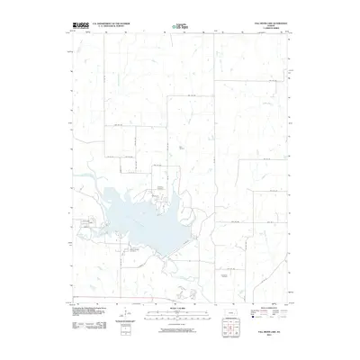 2010 Map of Fall River Lake, 2010 Print