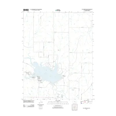 2012 Map of Fall River Lake, 2012 Print