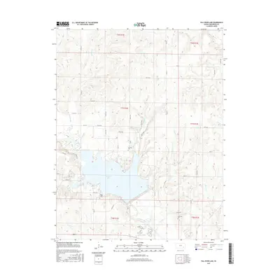 2015 Map of Fall River Lake, 2015 Print
