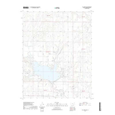 2018 Map of Fall River Lake, 2018 Print