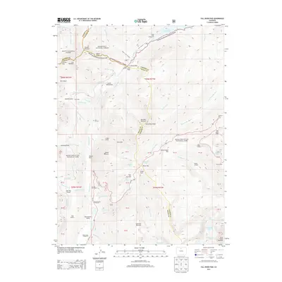 2013 Map of Fall River Pass, 2013 Print