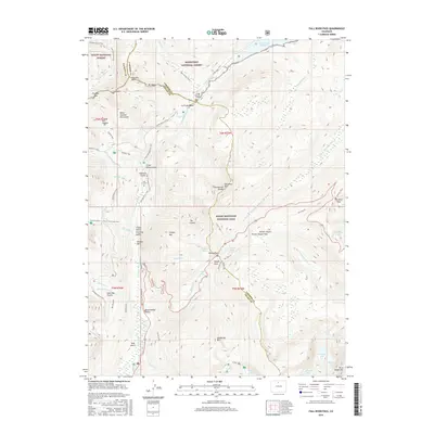 2016 Map of Fall River Pass, 2016 Print