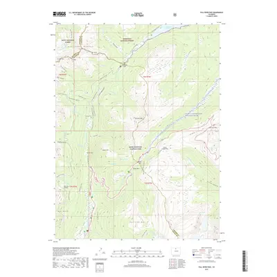 2019 Map of Fall River Pass, 2019 Print