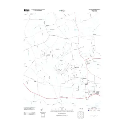 2013 Map of Falling Creek, 2013 Print