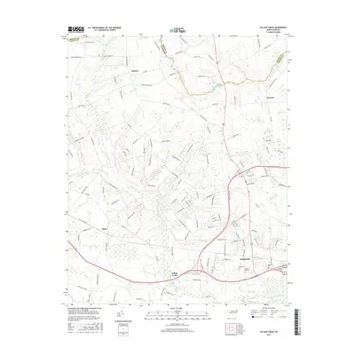 2016 Map of Falling Creek, 2016 Print