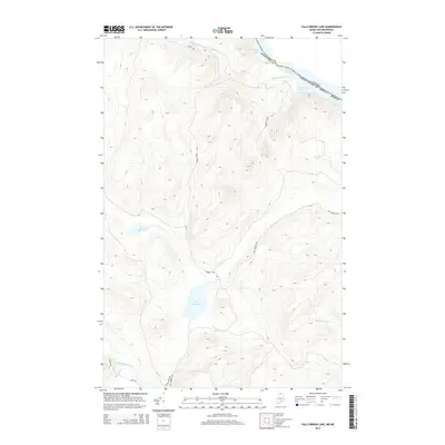 2014 Map of Falls Brook Lake, 2014 Print