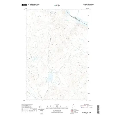 2018 Map of Falls Brook Lake, 2018 Print