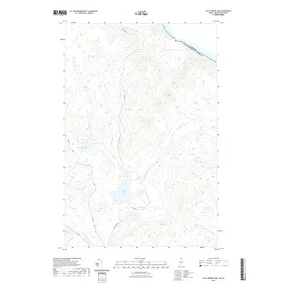 2021 Map of Falls Brook Lake, 2021 Print
