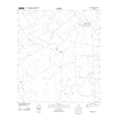 2013 Map of Falls City, 2013 Print