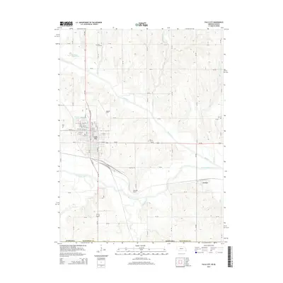 2014 Map of Falls City, 2014 Print