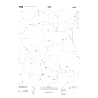 2013 Map of Falls of Rough, 2013 Print