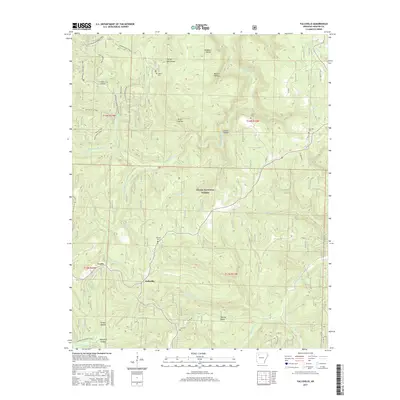 2017 Map of Fallsville, 2017 Print