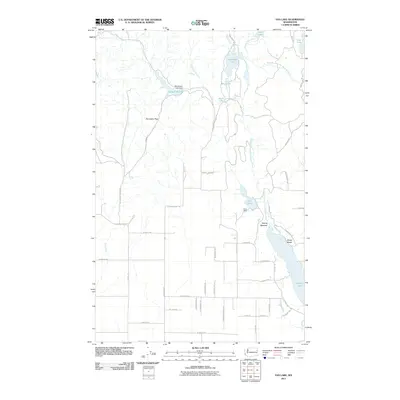 2011 Map of Fan Lake, 2011 Print