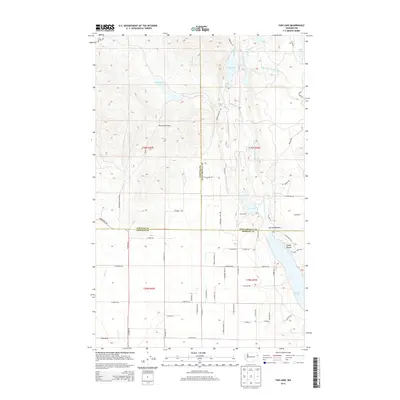 2014 Map of Fan Lake, 2014 Print