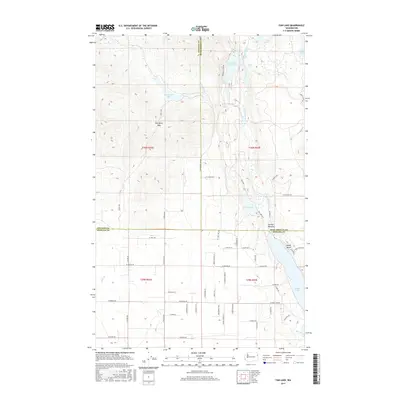 2017 Map of Fan Lake, 2017 Print