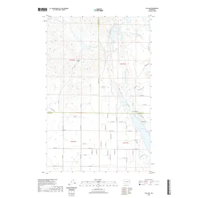 2020 Map of Fan Lake, 2020 Print