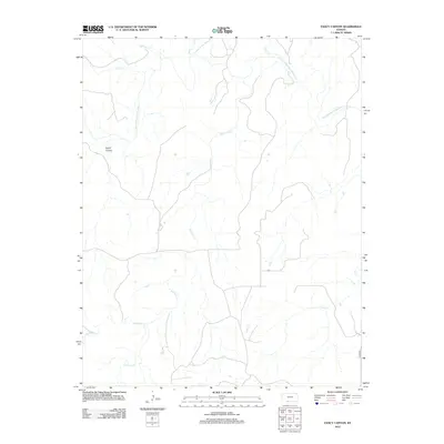 2012 Map of Fancy Canyon, 2012 Print