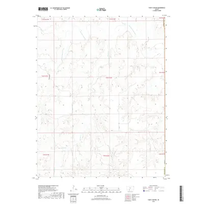 2018 Map of Fancy Canyon, 2018 Print