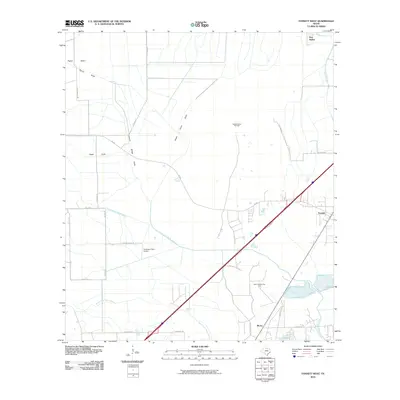 2010 Map of Fannett West, 2010 Print