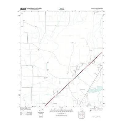 2013 Map of Fannett West, 2013 Print
