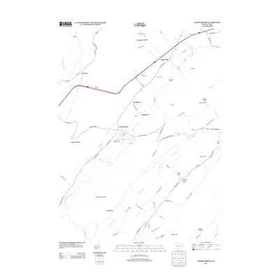 2013 Map of Fannettsburg, 2013 Print