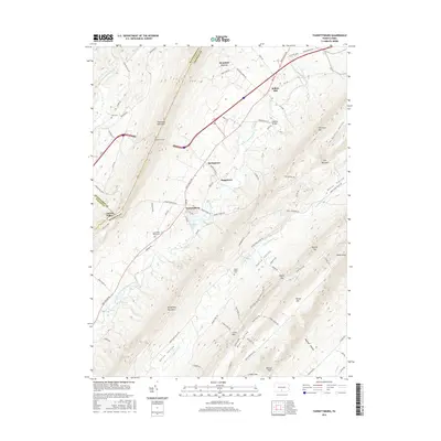 2016 Map of Fannettsburg, 2016 Print