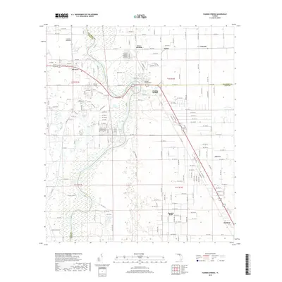 2018 Map of Fanning Springs, 2018 Print