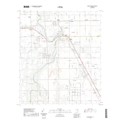 2021 Map of Fanning Springs, 2021 Print