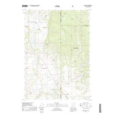 2017 Map of Fanny Peak, 2017 Print