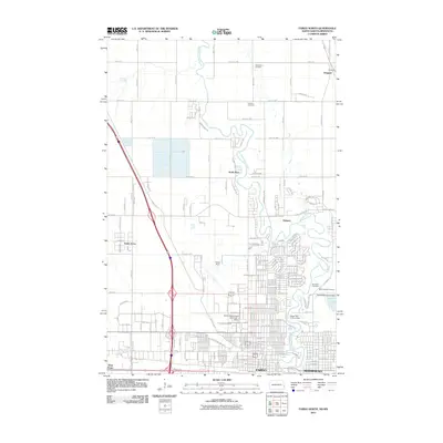 2011 Map of Fargo North, 2011 Print