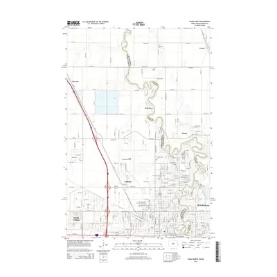 2014 Map of Fargo North, 2014 Print