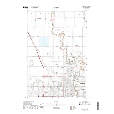2018 Map of Fargo North, 2018 Print
