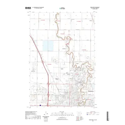 2020 Map of Fargo North, 2020 Print