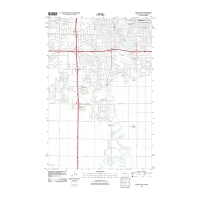 2011 Map of Fargo South, 2011 Print