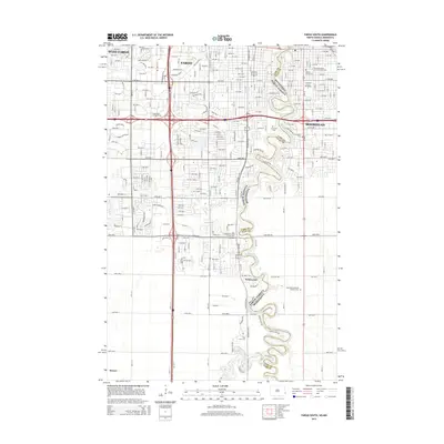 2014 Map of Fargo South, 2014 Print