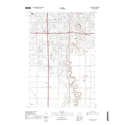 2018 Map of Fargo South, 2018 Print