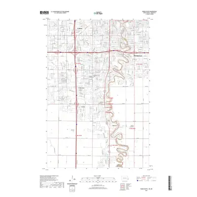 2020 Map of Fargo South, 2020 Print