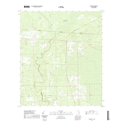 2021 Map of Fargo SW, 2021 Print