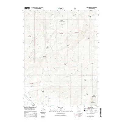 2014 Map of Farm Creek Peak, 2014 Print